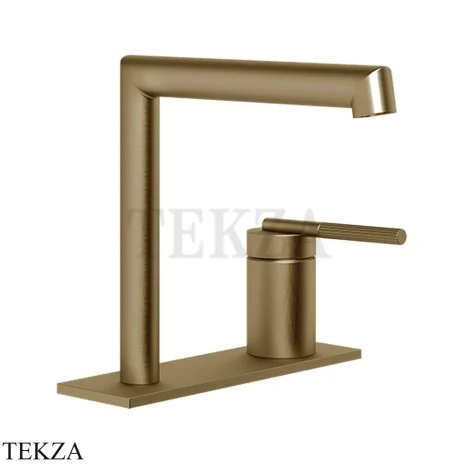 Gessi INGRANAGGIO Смеситель для раковины, на планке, без гарнитуры 63515-791, Deep Bronze Br. PVD