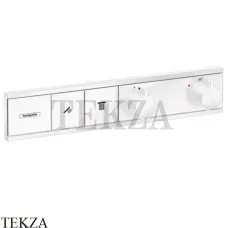 Hansgrohe RainSelect Термостатический модуль, 2 потока, внешняя часть 15380700, белый матовый Hansgrohe RainSelect Термостатический модуль, 2 потока, внешняя часть 15380700, белый матовый