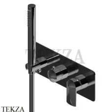 Newform Delta Zero Смеситель для душа 2 потока, с гарнитуром 72269E.01.093, черный матовый