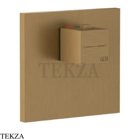 Gessi Rettangolo Shower Термостат для душа, внешняя часть 43252-791, Deep Bronze Brushed PVD