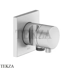 Keuco IXMO Comfort Вентиль переключатель, 3 потока, с выводом шланга и держателем, квадрат, внешняя часть 59548171202, алюминий finish