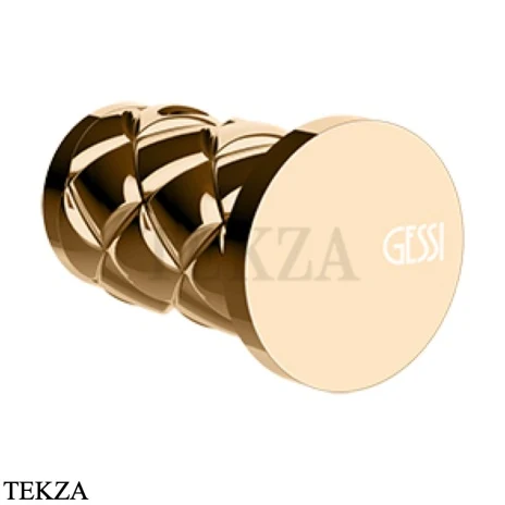 Gessi Pelle Tresse Крючок одинарный для полотенца 78521-735, Warm Bronze PVD