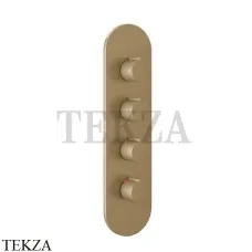 Gessi Ingranaggio-Anello Термостат для душа, 3 потока, внешняя часть 43066-726, Warm Bronze Br Gessi Ingranaggio-Anello Термостат для душа, 3 потока, внешняя часть 43066-726, Warm Bronze Br