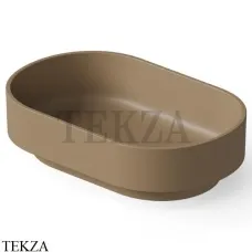 Dea Design Washbasins Раковина настольная овальная Solid Surface DD9097 560 2, Light Camel №2