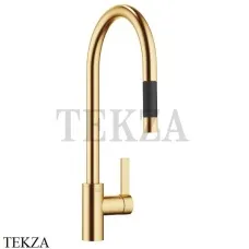 Dornbracht TARA Ultra Смеситель для кухни Pull-down функцией душа 33870875-28, латунь сатин Brushed (23kt Gold)