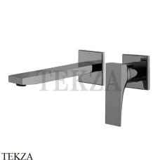 FIMA Carlo Frattini Zeta Смеситель для раковины, с донным клапаном F3971NX8CN, Black chrome