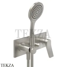 Gessi RILIEVO Смеситель для душа с гарнитуром, внешняя часть 59140-149, Finox Brushed N