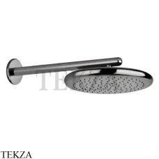 Gessi Goccia Душевая лейка 30,0 с настенным креплением 33756-124, Black Metal глянец