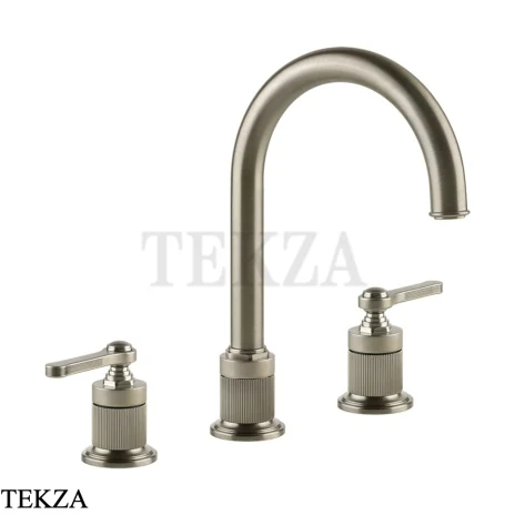 Gessi VENTI20 Смеситель для раковины зонтичный, с донным клапаном 65015-149, Finox Brushed Nickel