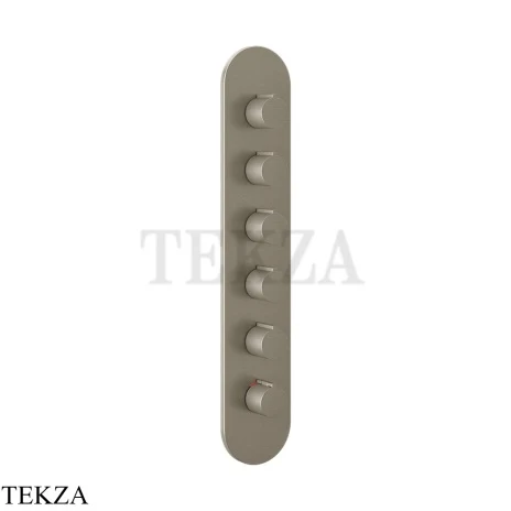 Gessi Ingranaggio-Anello Термостат для душа, 5 потоков, внешняя часть 43070-149, Finox Brushed Nickel