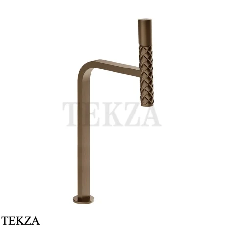 Gessi Pelle Tresse Смеситель для раковины высокий, с донным клапаном 78553-761, Coffee Bronze Brushed PVD