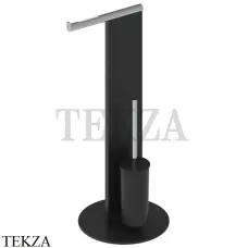 Keuco UNIVERS Стойка напольная WC 04986370101, черный-хром глянец