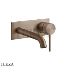 Gessi 316 INTRECCIO Смеситель для раковины на планке, внешняя часть 54188-708, Copper Brushed