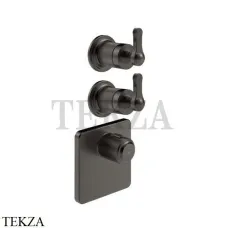 Gessi VENTI20 Термостат для душа, 2 поток, внешняя часть 65202-707, Black Metal Br. PVD