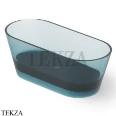 Dea Design Shadow Ванна отдельностоящая овальная 160x70 Glasstech DD8606 1600 R11, Dark Blue R11