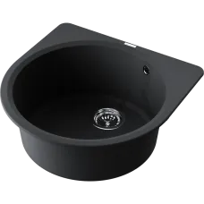 Omoikiri Akegata 51 Кухонная мойка Artgranit круглая 4993758 черный