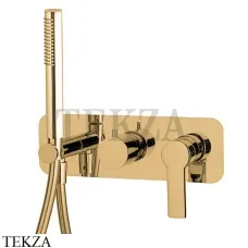 FIMA Carlo Frattini MAST Смеситель для душа, с гарнитуром, F3149WX2OS, Brushed gold