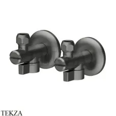 Newform Шаровой кран с фильтром 1/2 дюйма (пара), 125.59.064, PVD Brushed gun metal Newform Шаровой кран с фильтром 1/2 дюйма (пара), 125.59.064, PVD Brushed gun metal