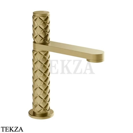 Gessi Pelle Tresse Смеситель для раковины, без сливного гарнитура 78002-727, Brass Br. PVD