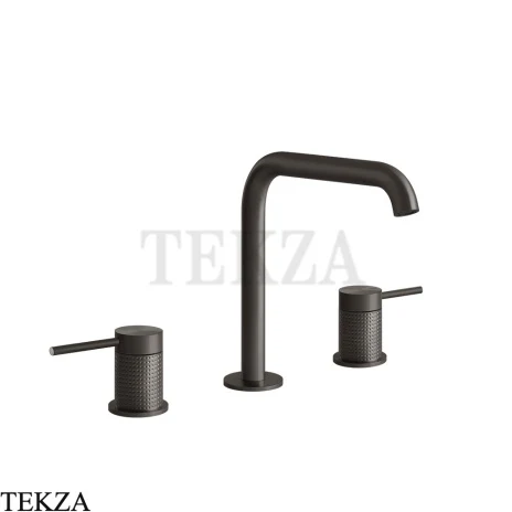 Gessi 316 CESELLO Смеситель для раковины, без сливного гарнитура 54412-707, Black Metal Brushed PVD