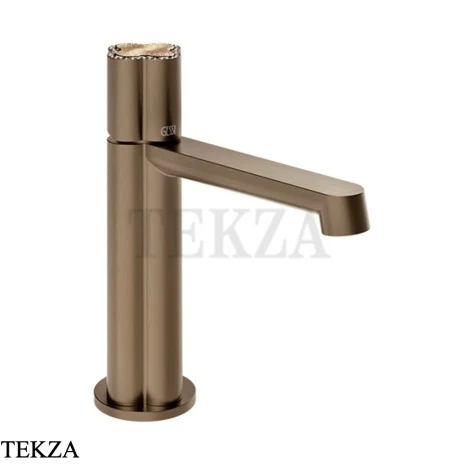 Gessi Ludovica Смеситель для раковины crystals, с донным клапаном 76351-761, бронза Coffee