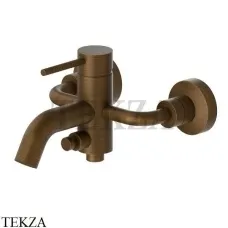 Newform XT Смеситель для ванны с изливом, без гарнитура, 4240.47.083, Groove Bronze