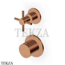Zucchetti Helm Термостат для душа на 1 поток, внешняя часть ZHM801.XP91, медь brushed