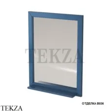 Caprigo ALBION Зеркало в раме с полкой, 10330-B036, Blue синий