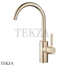 Dornbracht Meta Смеситель для раковины высокий поворотный, с донным клапаном 33500661-27, Brushed Light Gold
