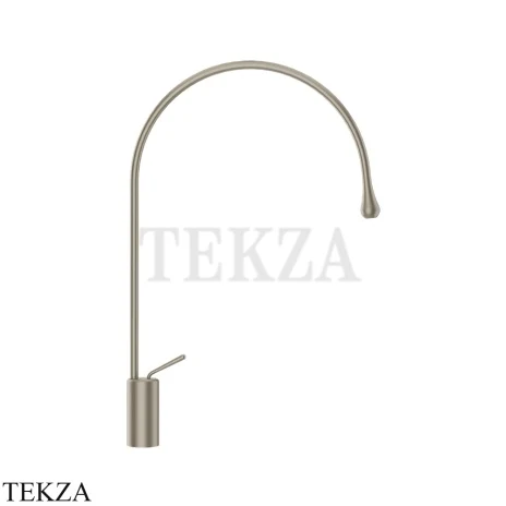Gessi Goccia Смеситель для раковины высокий, без сливного гарнитура 33606-149, Finox Br. Nickel