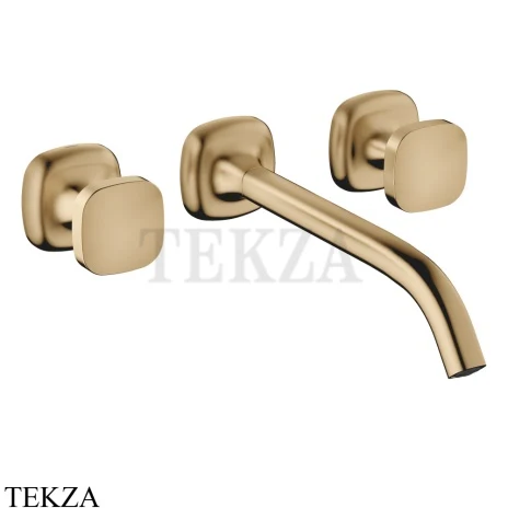 Dornbracht COYA Смеситель для раковины на 3 отв. 241, внешняя часть 36717404-39, Dark Brass сатинированный