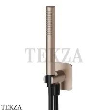 Newform Душевой комплект ручной душ латунь с выводом и держателем 854.M0.072, Copper Satin