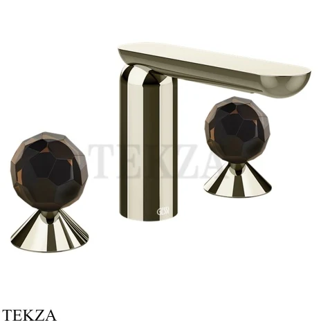 Gessi Perle Смеситель для раковины на 3 отв., без гарнитура 74225-720, никель глянец