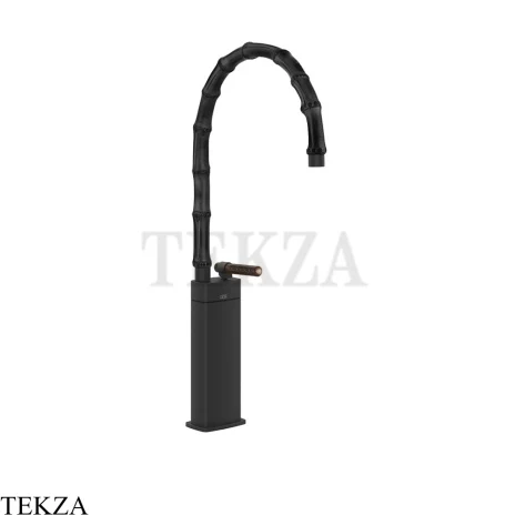 Gessi Jacqueline Смеситель для раковины высокий, без донного клапана 77437-299, черный матовый