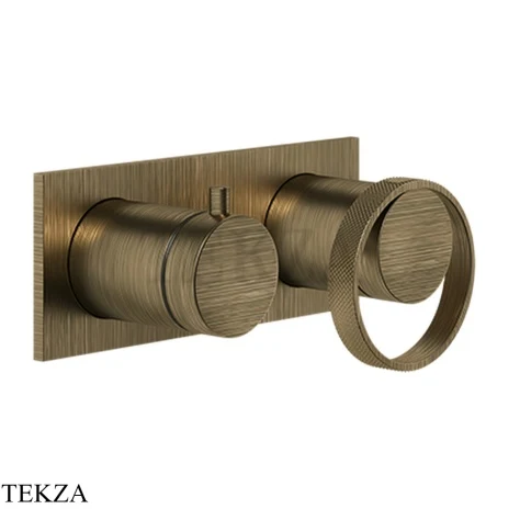 Gessi ANELLO Смеситель для душа с переключателем 2 потока 63379-713, Antique Brass