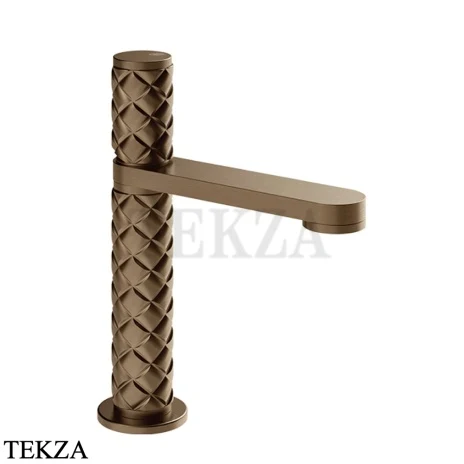 Gessi Pelle Tresse Смеситель для раковины, с донным клапаном 78051-761, Coffee Bronze Brushed PVD