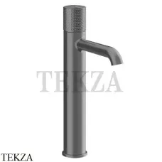 Gessi Habito CESELLO Смеситель для раковины высокий, без донного клапана 70404-707, Black Metal Brushed
