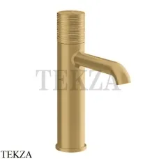 Gessi Habito TRAME Смеситель для раковины средний, без донного клапана 70306-727, Brushed Brass