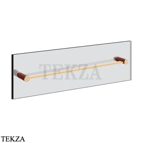 Gessi Pelle Tresse Полотенцедержатель для крепления на стекло, 60 см 78715-430, Red Cherry/ Warm Bronze PVD