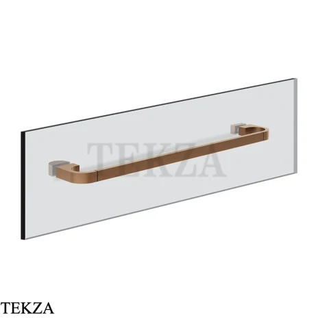 Gessi Perle Полотенцедержатель для крепления на стекло, 45 см 74913-708, медь Brushed