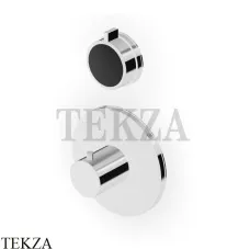 Zucchetti Savoir Термостат для душа, 2-3 выхода, внешняя часть ZSV646.CN, хром глянец-черный