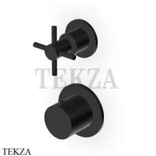 Zucchetti Helm Термостат для душа на 1 поток, внешняя часть ZHM801.XP81, brushed total black PVD