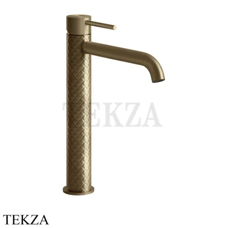 Gessi 316 INTRECCIO Смеситель для раковины, длинный излив, без гарнитура 54106-791, Deep Bronze Brushed PVD