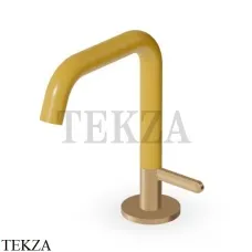 Zucchetti Isy22 Смеситель для раковины прогрессивный, без гарнитуры ZIS2810.P31Y5, brushed british gold-желтый