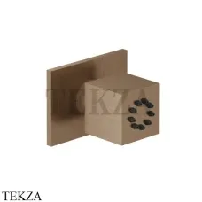 Gessi Rettangolo shower Душевая форсунка поворотная 20172-708, Copper Brushed PVD