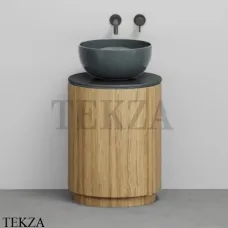 CIELO Arcadia Tiberino Тумба TIMOCE с раковиной Fumo, слив в пол, Rovere tinto