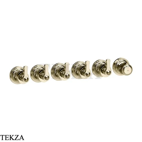 Gessi VENTI20 Термостат для душа, 5 потоков, внешняя часть 65340-710, Brass PVD