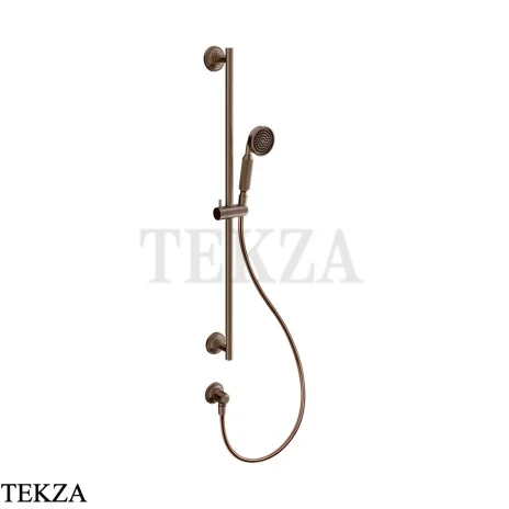 Gessi VENTI20 Штанга в комплекте с душевой лейкой, шланг, вывод 65141-761, Coffee Bronze Br. PVD