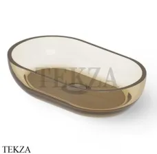 Dea Design Washbasins Раковина настольная овальная Glasstech DD9033 550 R6, Classic Green R6