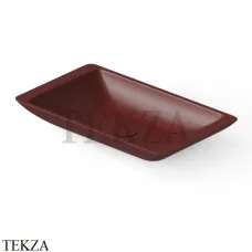 Dea Design Washbasins Раковина настольная 60х35 Solid Surface DD9002 600 17, Red Wine №17